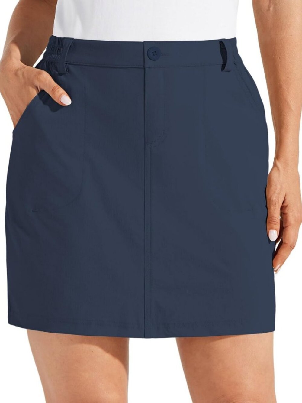 Willit Women's Skorts Golf Casual Skort Skirts UPF 50+ Quick Dry Zip Pockets